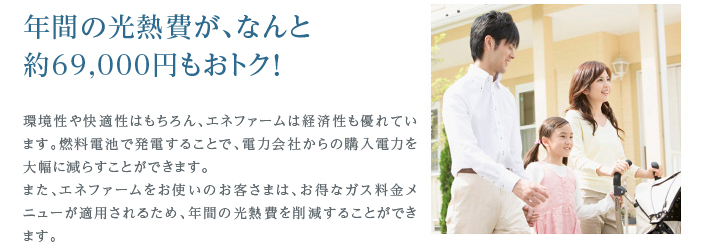 年間の光熱費が、なんと約56,000円もおトク！