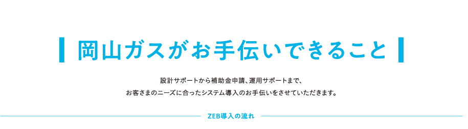 岡山ガスがお手伝いできること